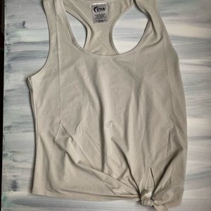 Gray Zyia Knot Just a Cute Tank